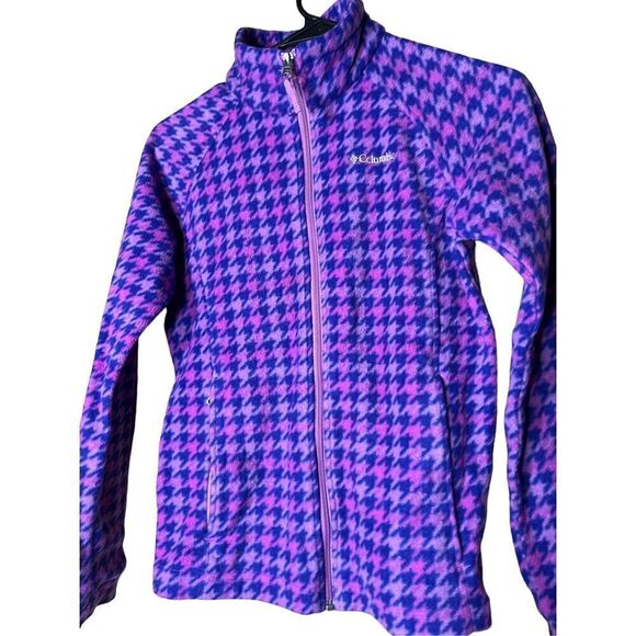 Columbia Girls Purple Fleece Jacket‎ Size Large (14/16) - Picture 2 of 8